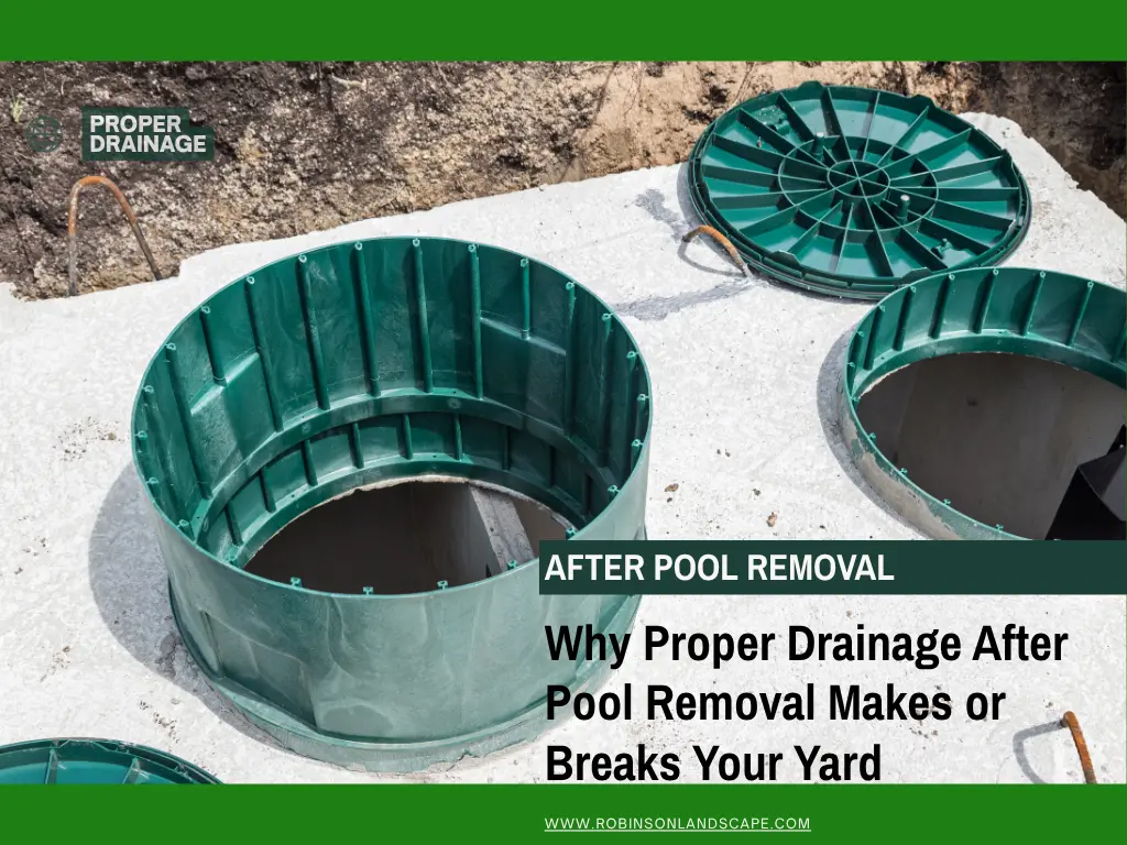 proper drainage after pool removal
