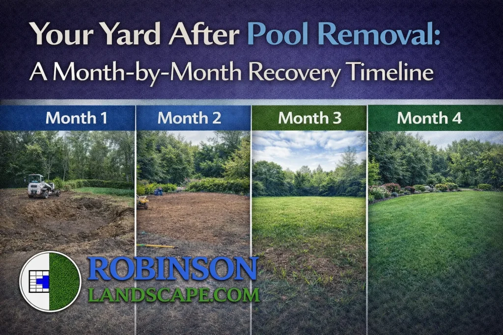 yard after pool removal