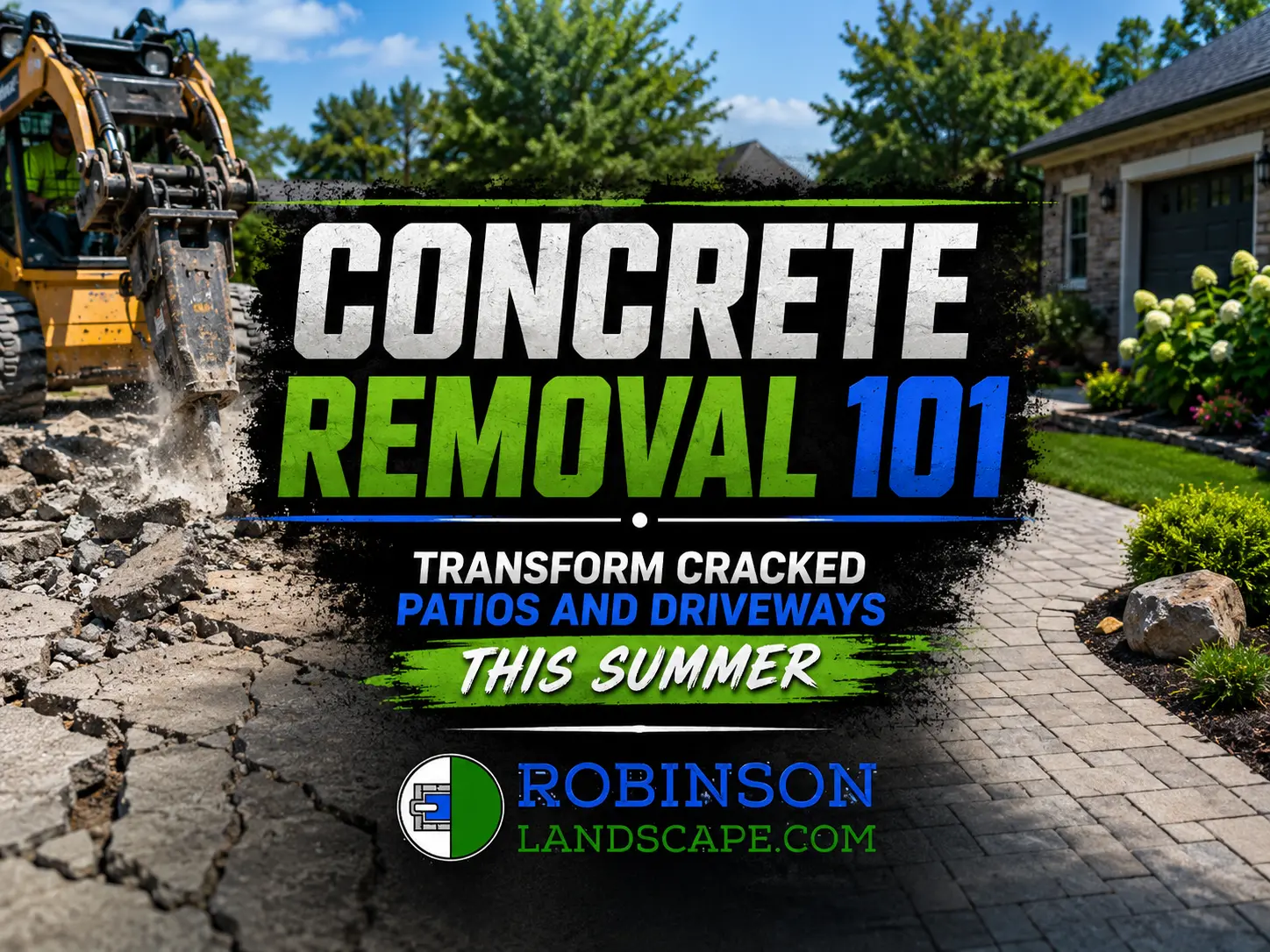 concrete removal patios driveways