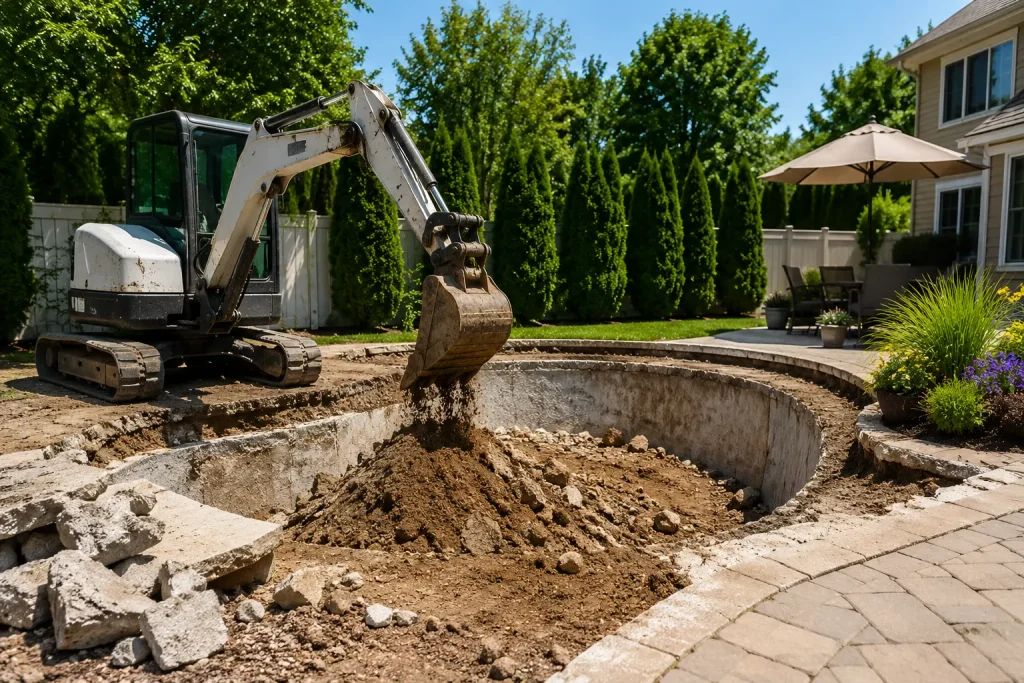 summer pool removal