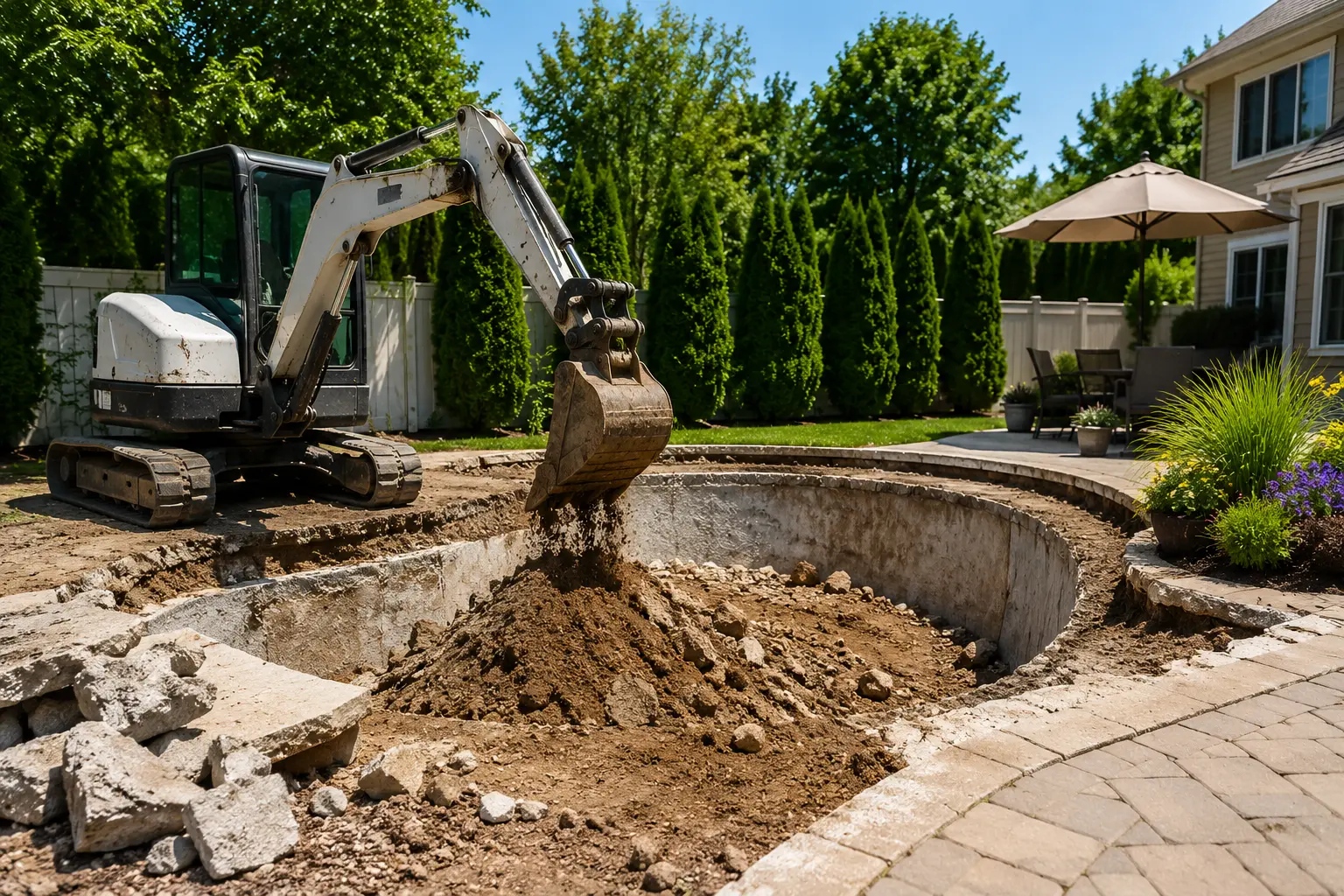 summer pool removal
