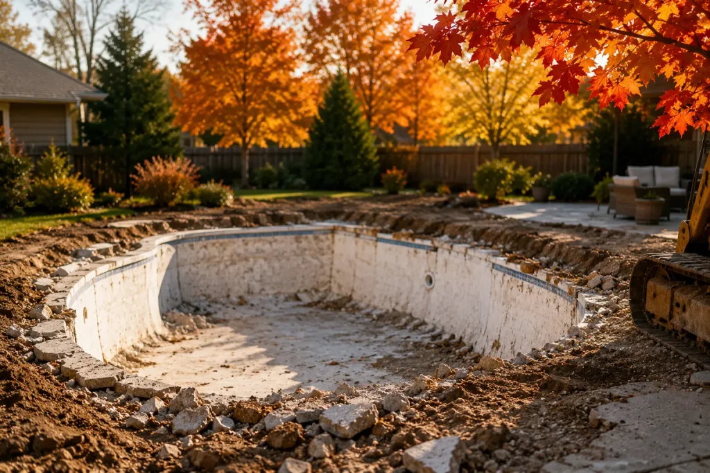fall pool removal